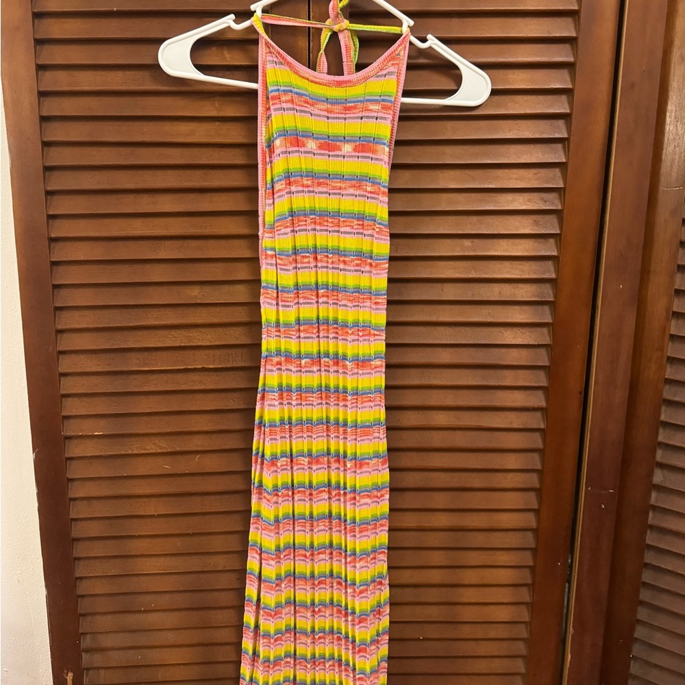 Colorful Striped Coverup